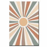 Painting by Numbers Art Minimalism Colorful Sun Rays